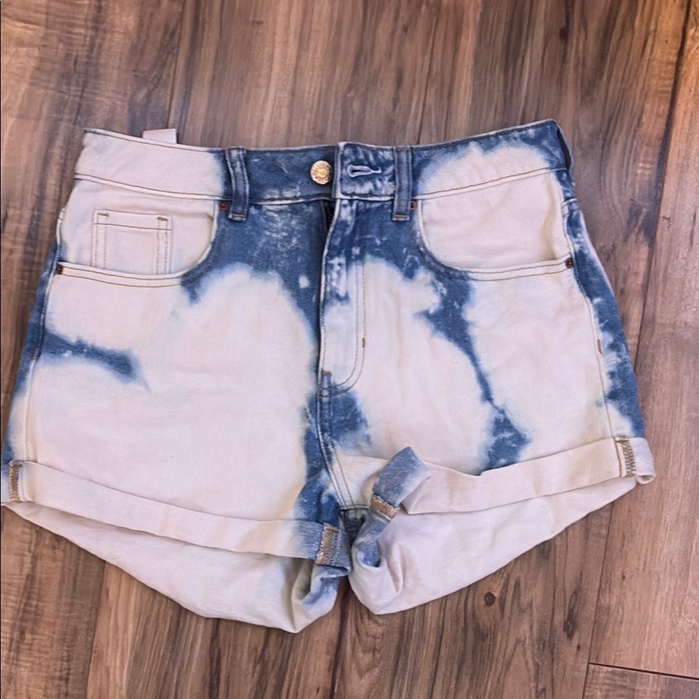 Blue Tie-Dye Women's Shorts